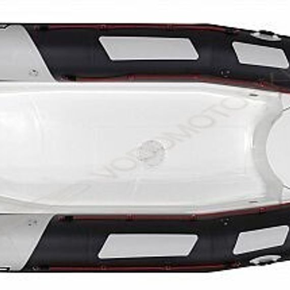Лодка надувная ZODIAC PRO 550 TOURING ПВХ ( черно-серые баллоны, белый корпус )