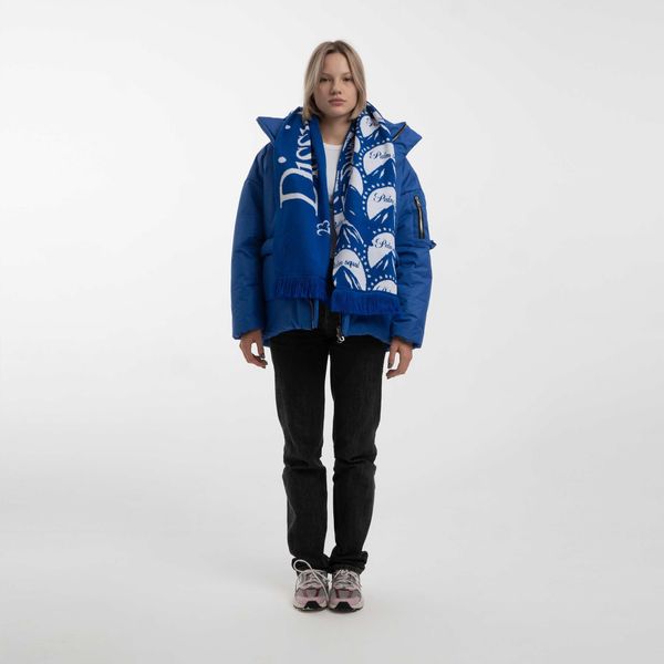 Пуховик "DD23" Синяя - фото 2