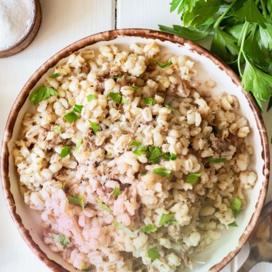 Перловка с Глухарем томленая в печи ж/б 340г.