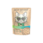 Влажный корм для стерилизованных кошек Best Dinner Holistic тунец с морскими водорослями в соусе 0,070кг