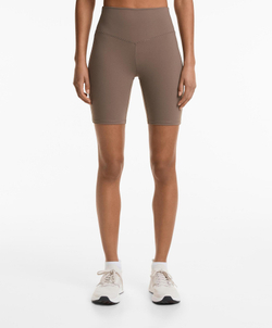 OYSHO Леггинсы-велосипедки полиамидные хлопковые с высокой посадкой 20 см, ладан