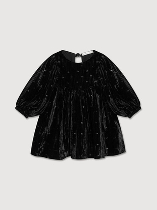 Платье бархатное, Черный