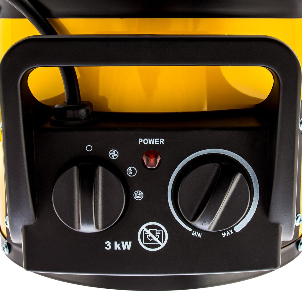 Тепловая пушка, керамический нагреватель (тепловентилятор) DHC 3-150, 230 В, 0.025/1.5/3 кВт Denzel, 96431