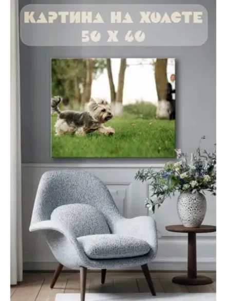 Картина на стену 40 X 50 Йоркширский терьер
