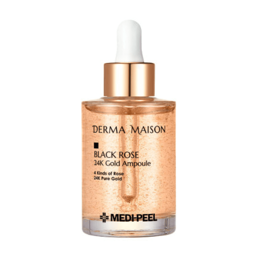 Medi-Peel Derma Maison Black Rose 24K Gold Ampoule антивозрастная ампульная сыворотка с золотом и розой