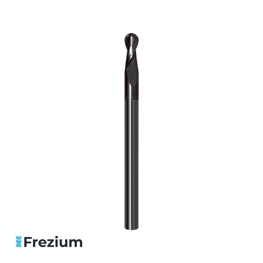 Сферическая фреза твердосплавная по металлу 6x6x12x80 Z2 R3