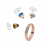 Кольцо - База Qudo deluxe small gold 17.2 мм 626671 RG