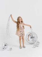 Платье с пайетками "Розовое золото"