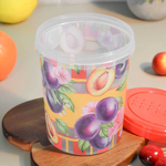 Банка с завинчивающейся крышкой 1л "Asti. Сицилия", цвет красный