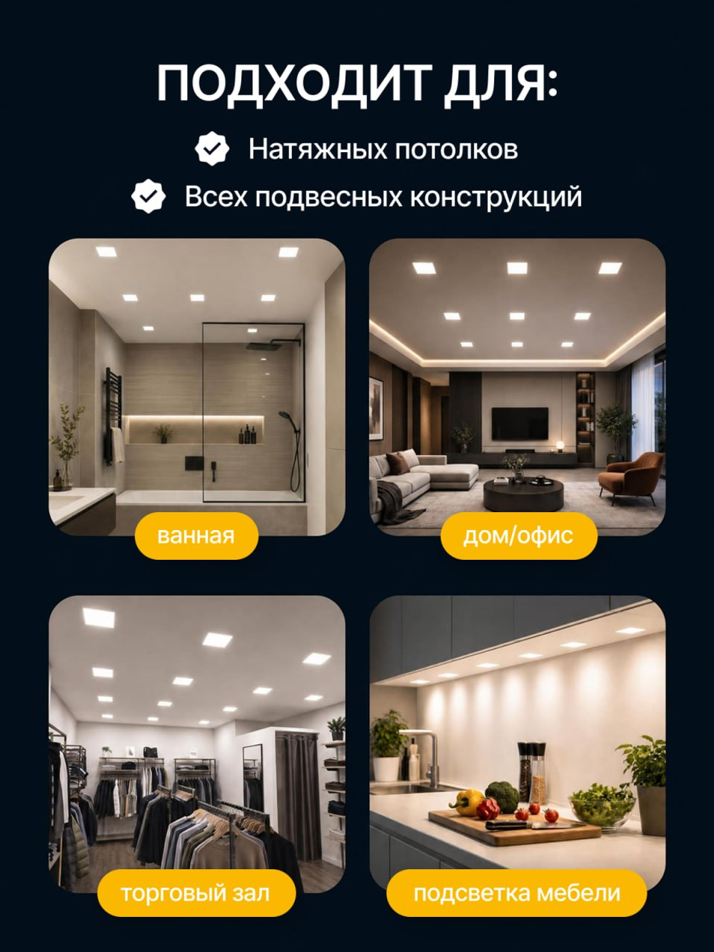 Светодиодная LED панель LOTUS LOFT 36 Вт круглая трехрежимная (3000K, 4000K, 6500K)