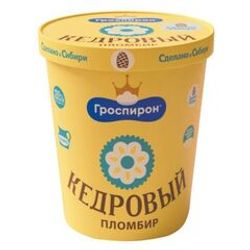 МОРОЖЕНОЕ ГРОСПИРОН 410 ГР КЕДРОВЫЙ БУМ/ВЕД БЗМЖ