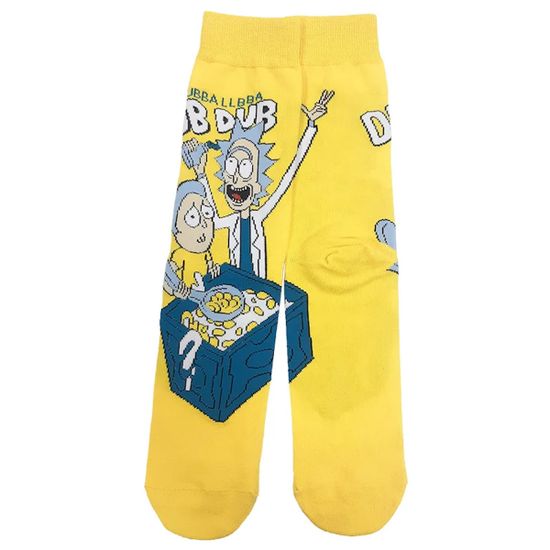 Носки Рик и Морти Психоделические бредни, р-р 40-44 (желтый)