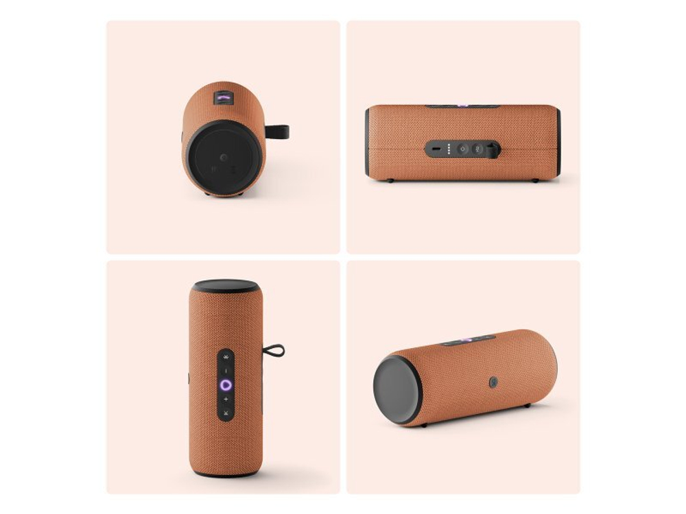 Умная портативная колонка Яндекс Стрит оранжевый