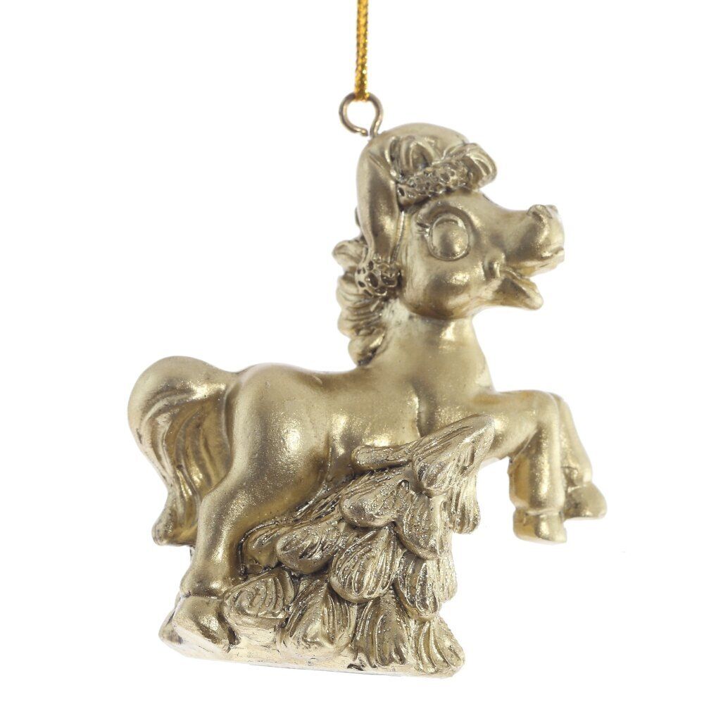 GAEM Фигурка декоративная подвесная "Лошадка", L6 W3 H6,5 см, 3в.