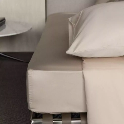 Простыня на резинке 90x200x20 Mollen песочно-бежевая