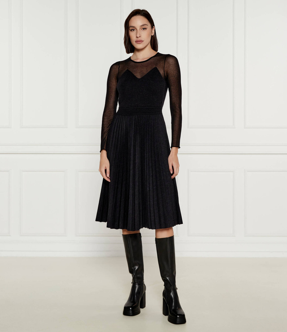 Хлопковое платье Marc Cain - черный(XC 21.42 M50)