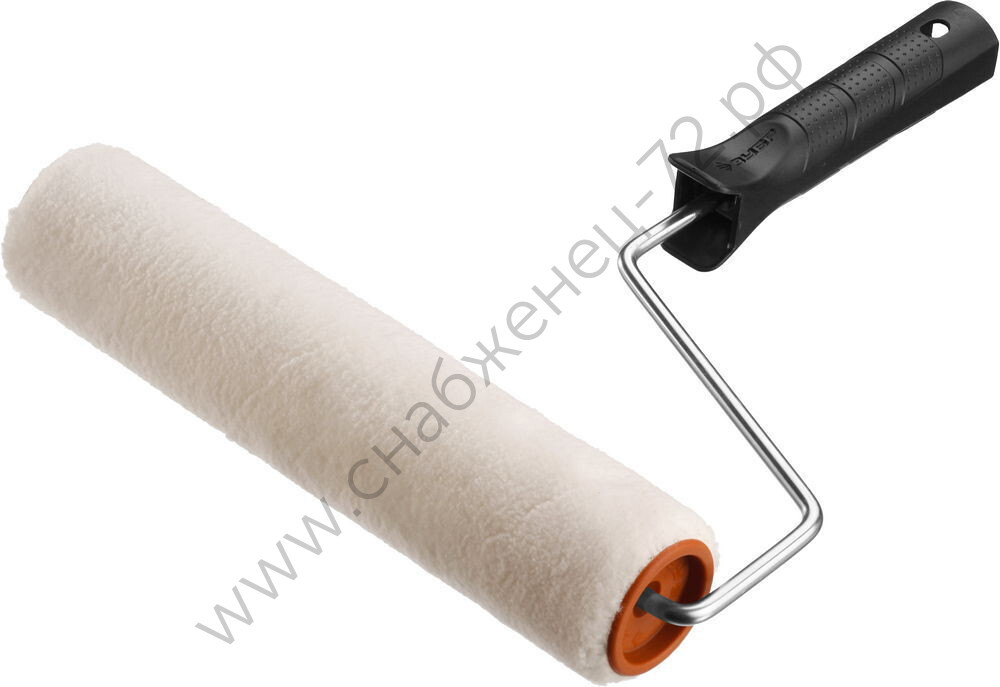 ЗУБР ВЕЛЮР 6х180 мм, полиэстр, Малярный валик с ручкой, ОПТИМА (03547-18)