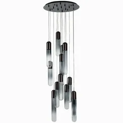 Подвесной светильник Eclipse Ø60 см, дымчатый, серый