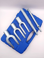 Съемник шаровых опор вилочного типа и рулевых тяг, вилка (5 предметов). Набор вилочных съемников шаровых соединений