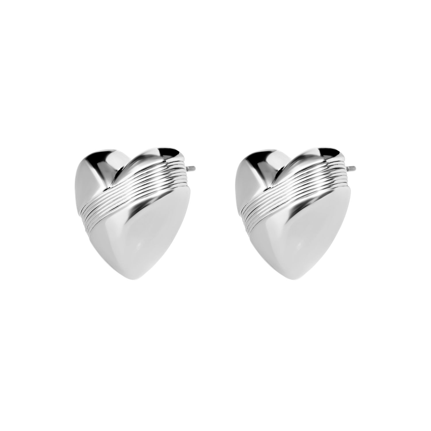 Серьги Minimal Heart Earrings – Silver