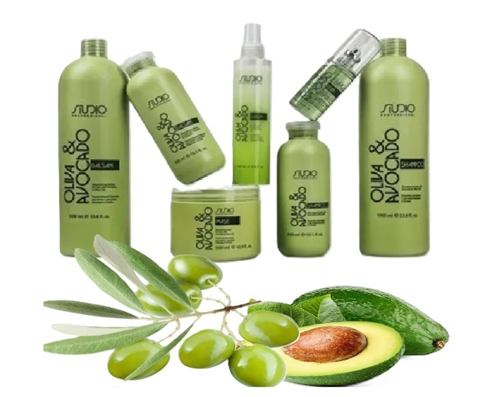 Kapous Studio Professional Olive & Avocado Маска для волос, питательная, с маслами авокадо и оливы, 750 мл