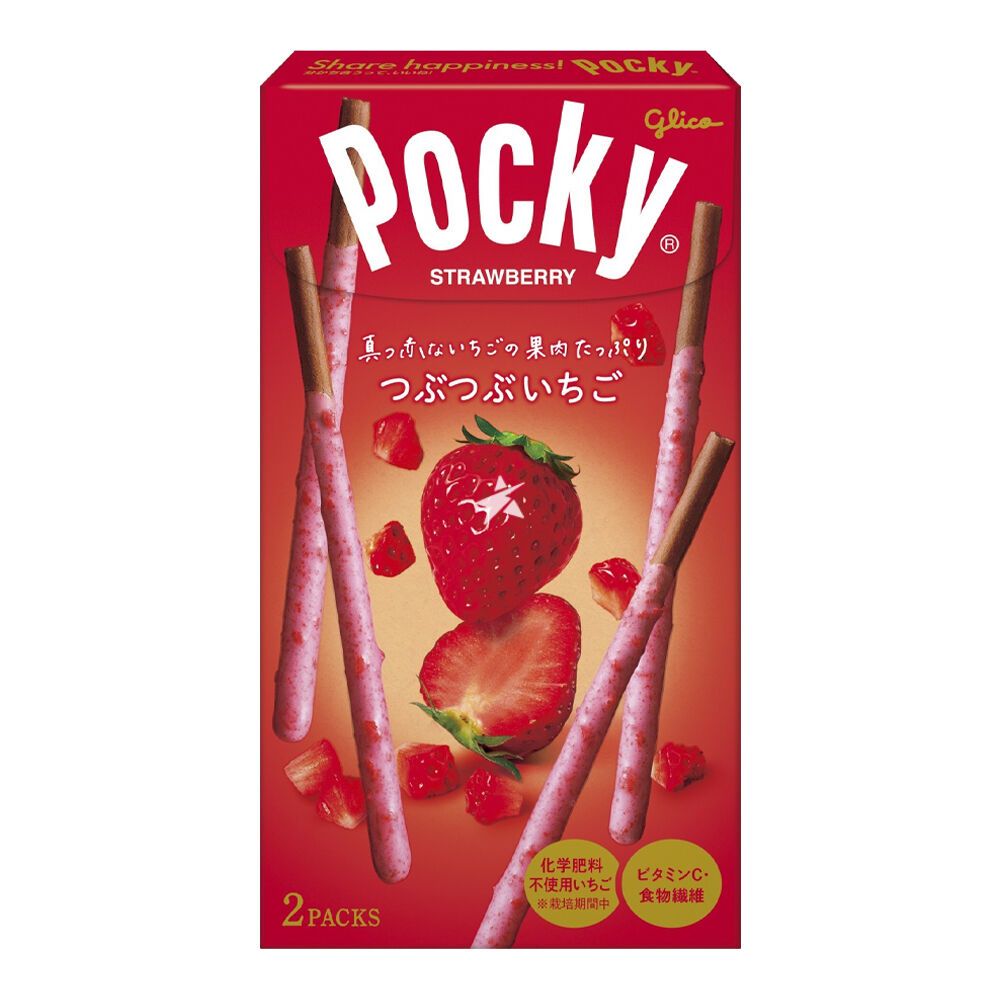 Палочки шоколадные Покки Клубника Glico, 57,6 гр. 1/10