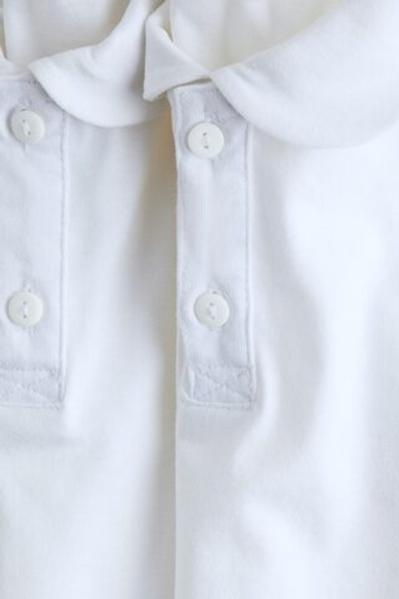 H&M Набор из двух школьных футболок-поло из хлопка, белый