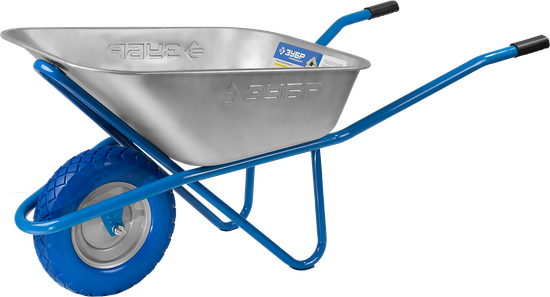 Тачка строительная ЗУБР ПТ-200 одноколесная (110 л, 200 кг)