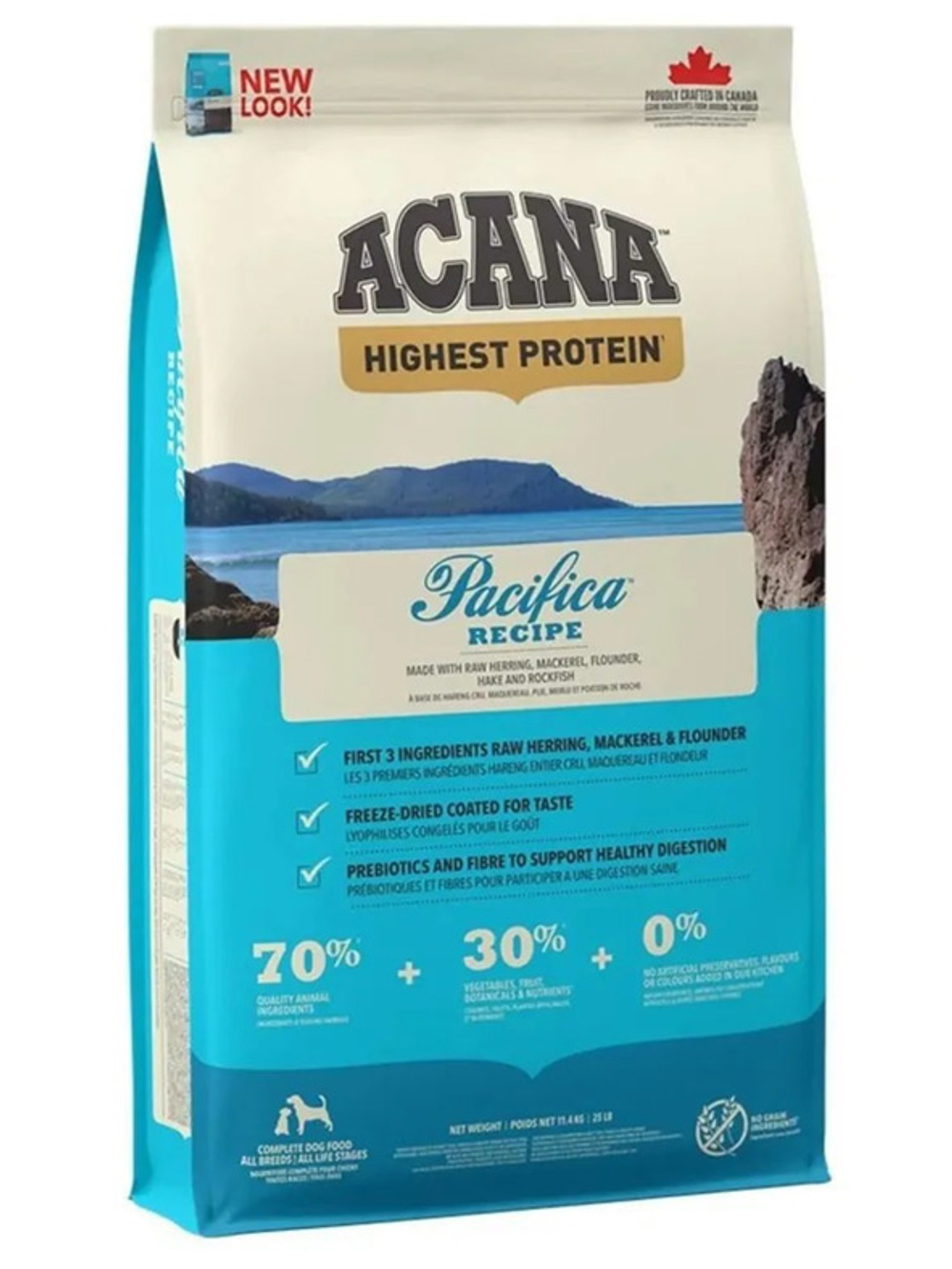  ACANA Highest Protein Pacifica Dog (Акана) с рыбой 11,4 кг 