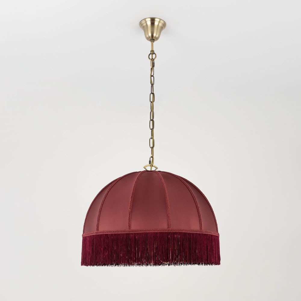 Citilux Базель CL407133 Люстра подвесная с бордовым абажуром