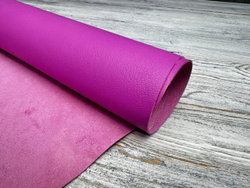 Opaco Bubblegum (1,1-1,3 мм), цв Розовый, натуральная кожа