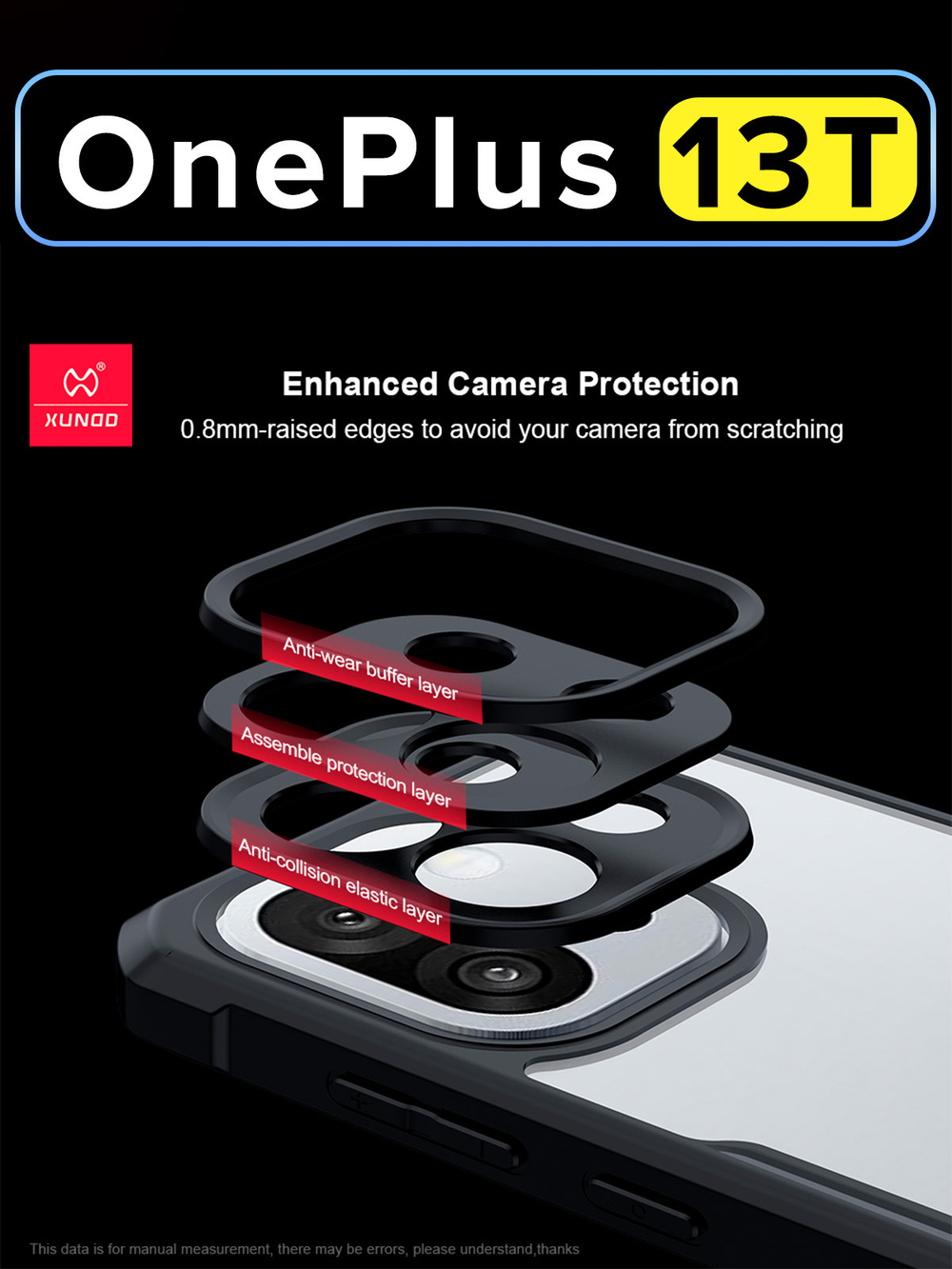 Чехол на OnePlus 13T противоударный с усиленными углами XUNDD