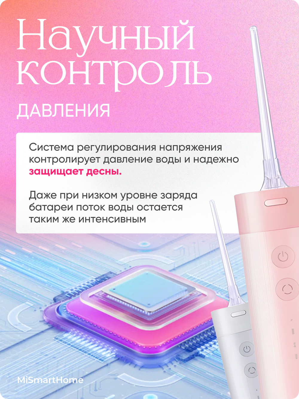 Ирригатор портативный Xiaomi Mijia Electric Flusher MEO702 розовый