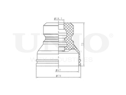 Отбойник переднего амортизатора UNIO DUC-40008