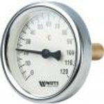Watts Термометр биметаллический с погружной гильзой 63 мм штуцер  75 мм F+R801(T) 63/75