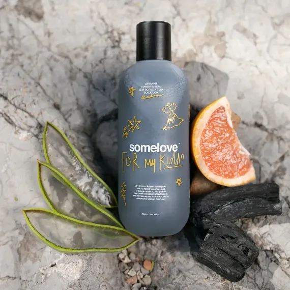 Детский шампунь-гель для волос и тела Somelove с ароматом колы