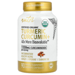 Nutri, Органическая куркума и куркумин +, 90 органических капсул