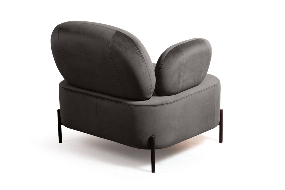 Кресло Dandy, бархат антрацит 14