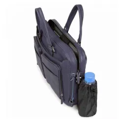 Сумка мужская Piquadro Black Square из натуральной кожи синяя (CA2849B3/BLU4) 4