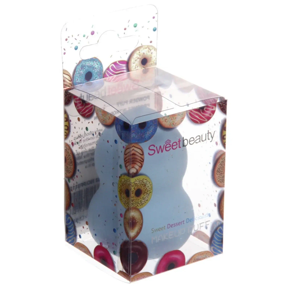 Спонж для макияжа «KALISTO», цвет голубой, 4,2*6см