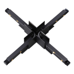 135128 SHINO NT21 043 черный Соединитель с токопроводом для шинопровода Х-образный IP20 48V FLUM