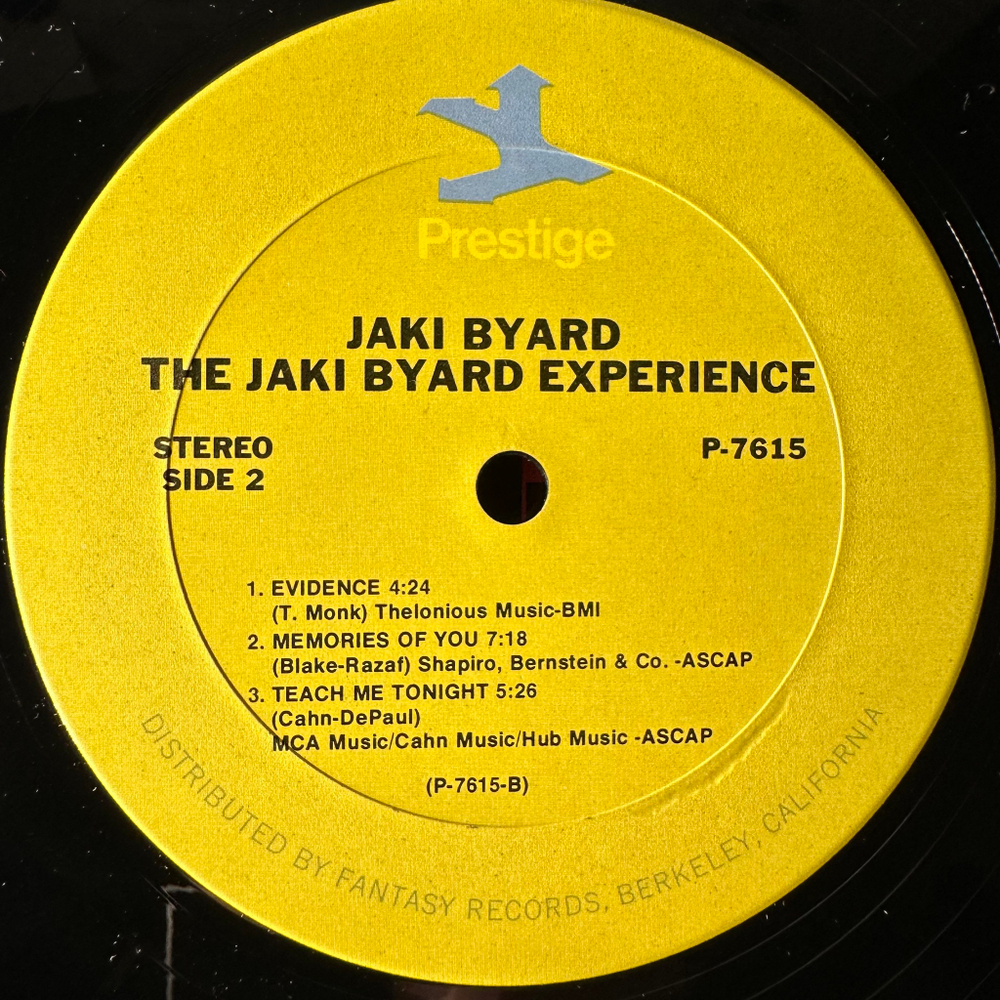 Jaki Byard ‎– The Jaki Byard Experience (США)