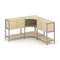 Shelf System Трехсекционный угловой стеллаж двухярусный с ящиками SN.STMU-231 Акация Лорка/Металл Се