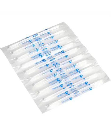 Ватные палочки Pigeon с масляной пропиткой  в индивидуальной упаковке