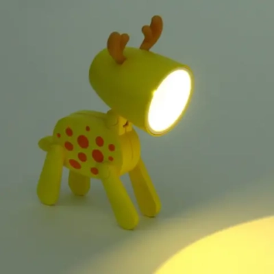 Настольная лампа «Sweet - Жирафик» LED 5,5*5,5*9,6 см, батарейки AG3 0.2W, Желтый