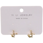 Серьги из гиппоалергенного металла со стразами «ПАЛУМНА», звезда, цвет золото и серебро, 1,3-dсм