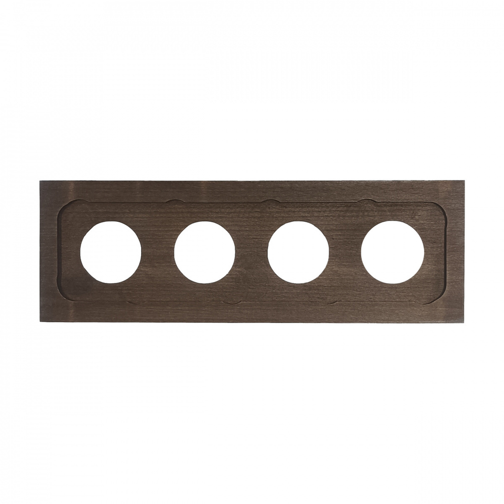 Рамка 4-х постовая, скрытый монтаж, Шедель Форест, дерево, цвет винтаж BF7-640-18