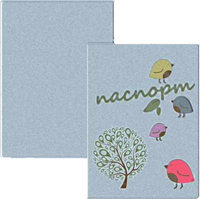 Обложка для паспорта "Птицы" об14