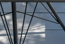 "Конте" интерьерный стол из HPL 63x63см, цвет "серый гранит"