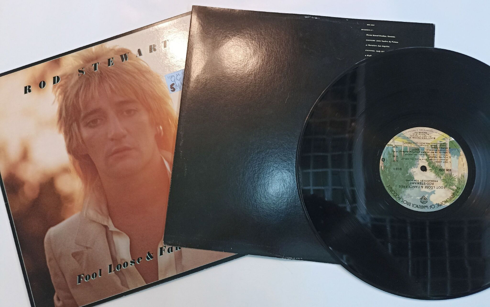 Винтажная виниловая пластинка LP Rod Stewart Foot Loose and Fancy Free (USA 1977)